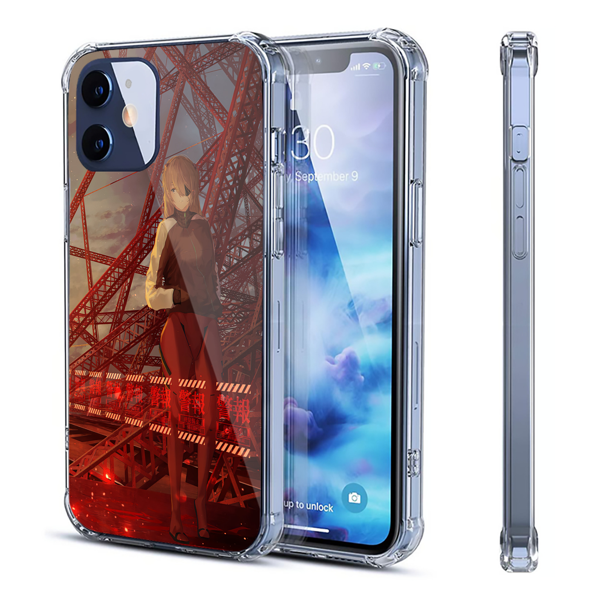 （画像用） EVA 新世紀エヴァンゲリオン 【iPhone 12シリーズ対応】透明スマホケース（クリアソフトケース）